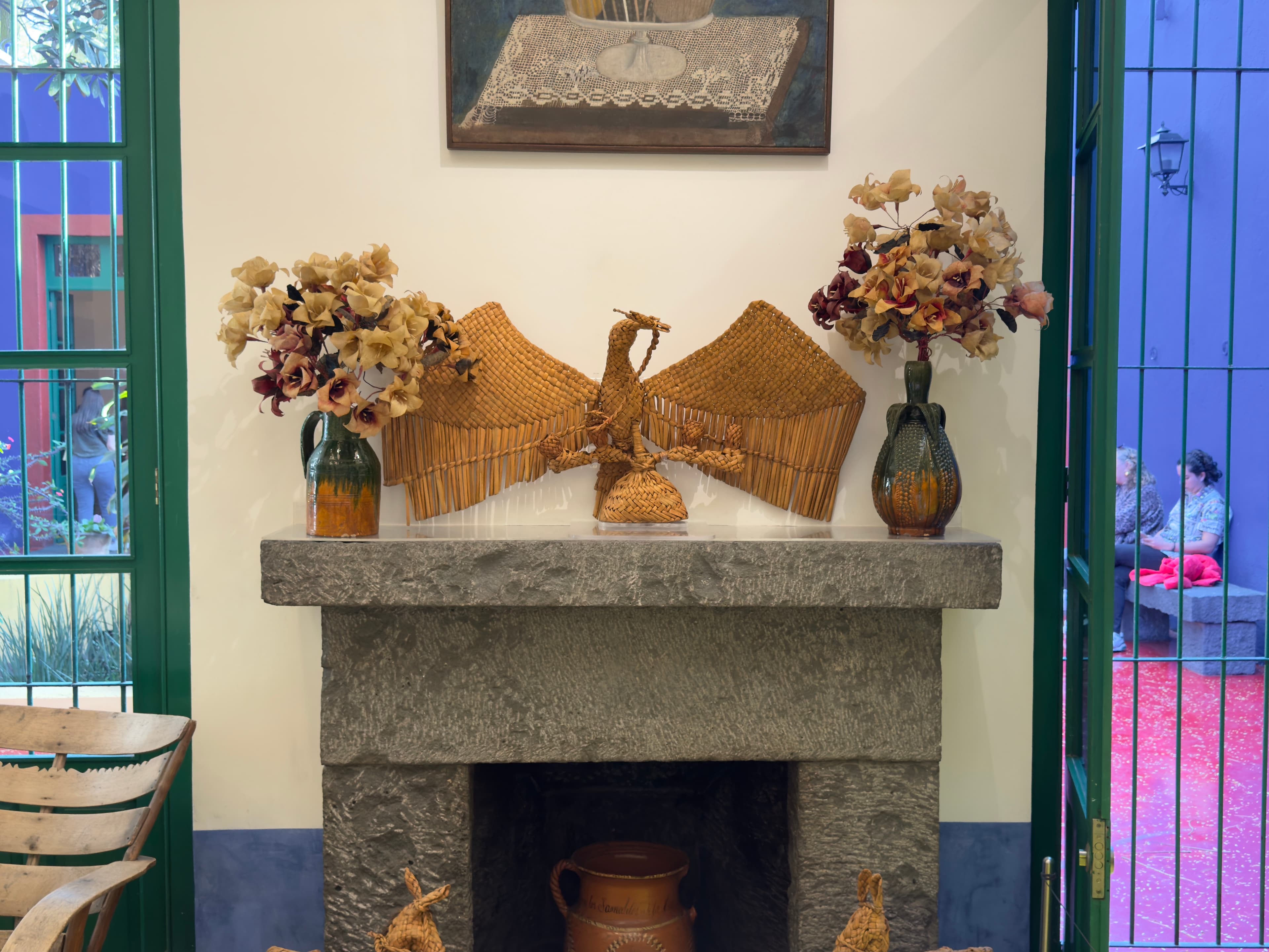 Décoration intérieure au musée Frida Kahlo de Mexico.