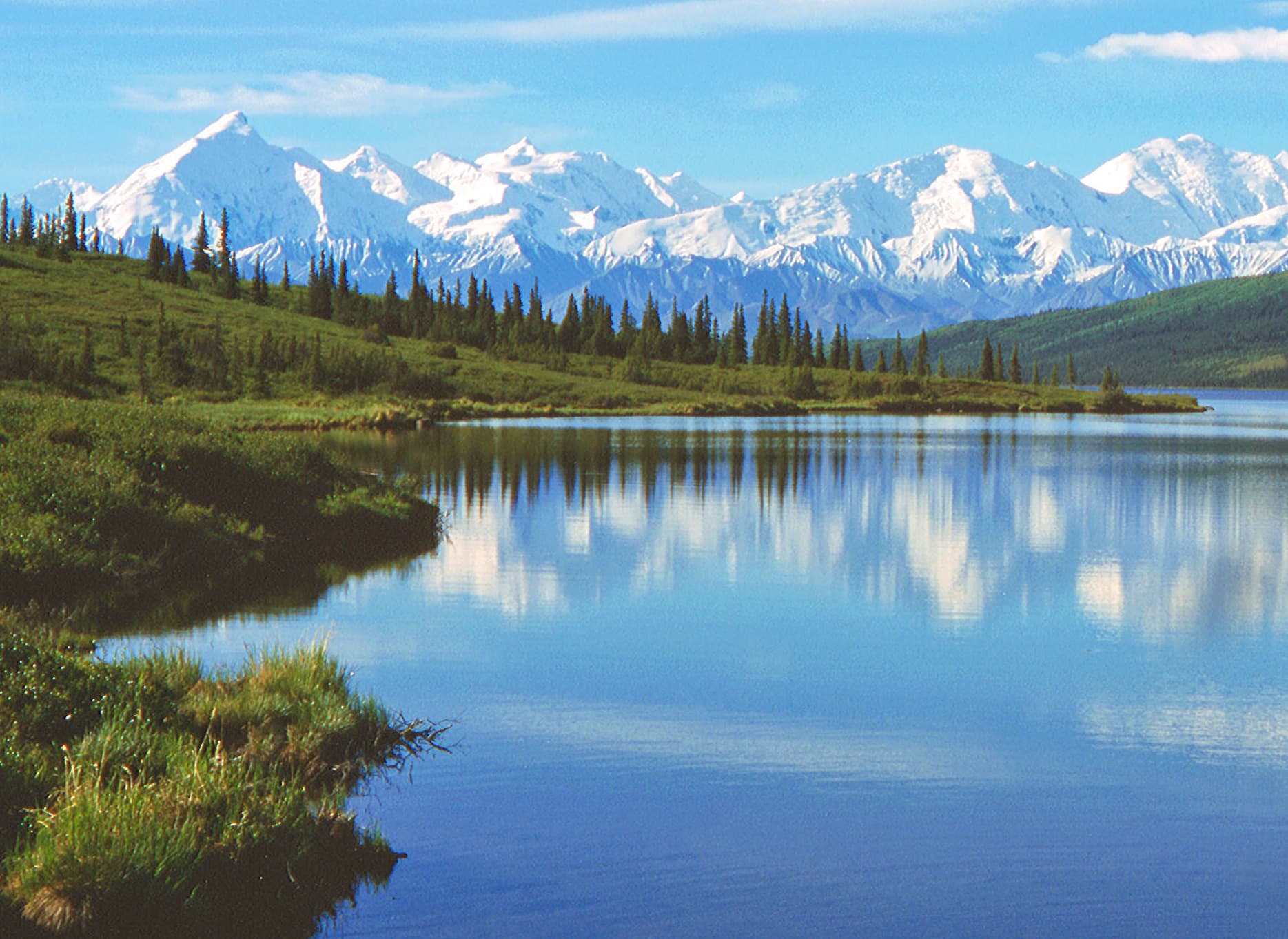 Wonder Lake, Denali National Park, Alaska.