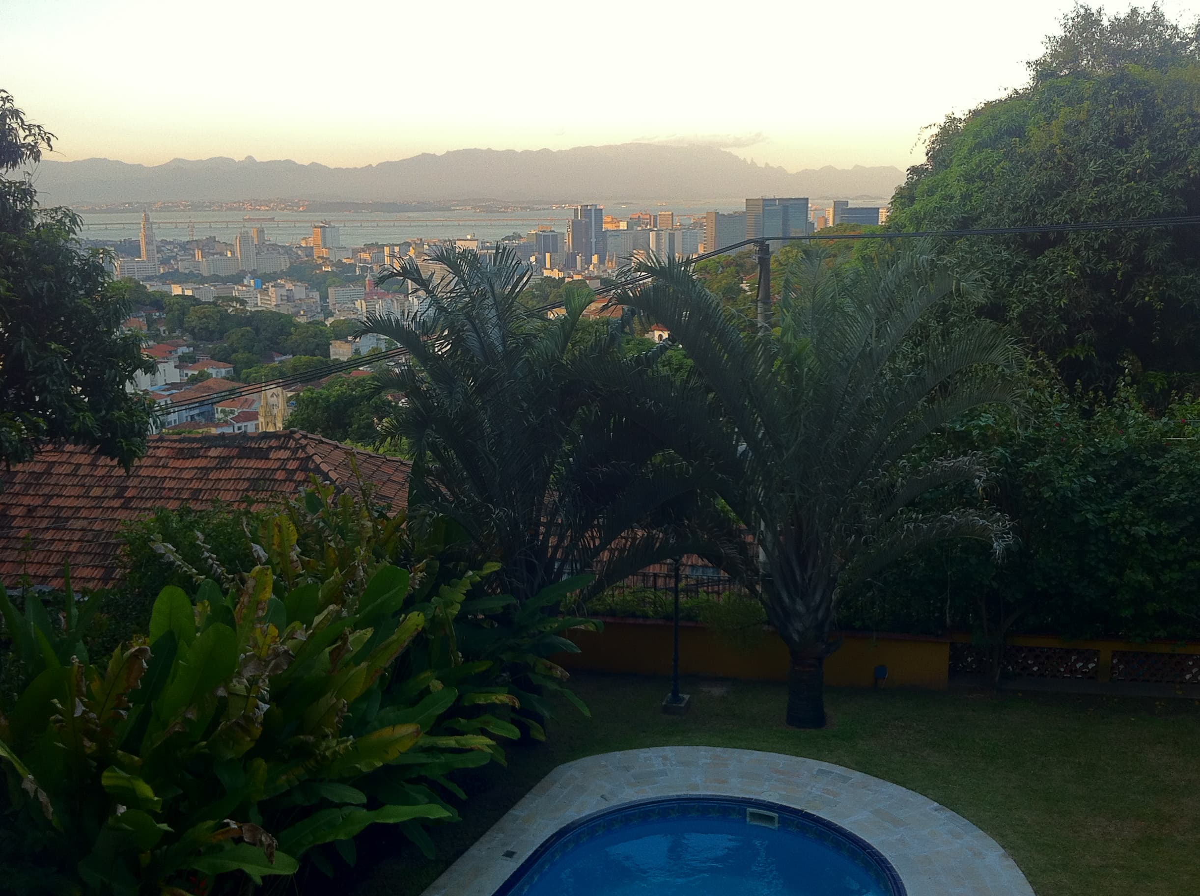 In Santa Teresa, overlooking central Rio de Janeiro.