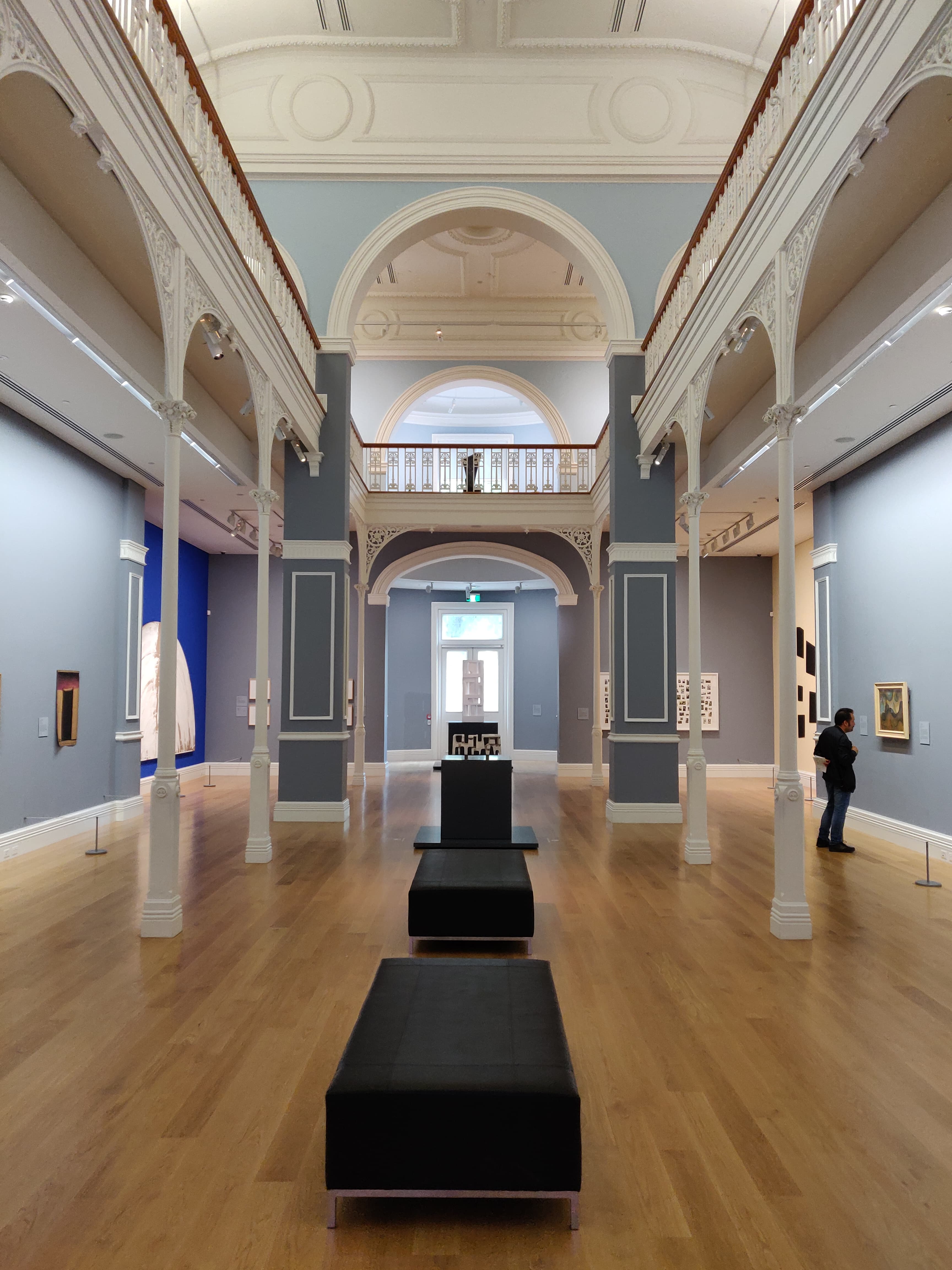A hall in the Auckland Art Gallery, New Zealand.