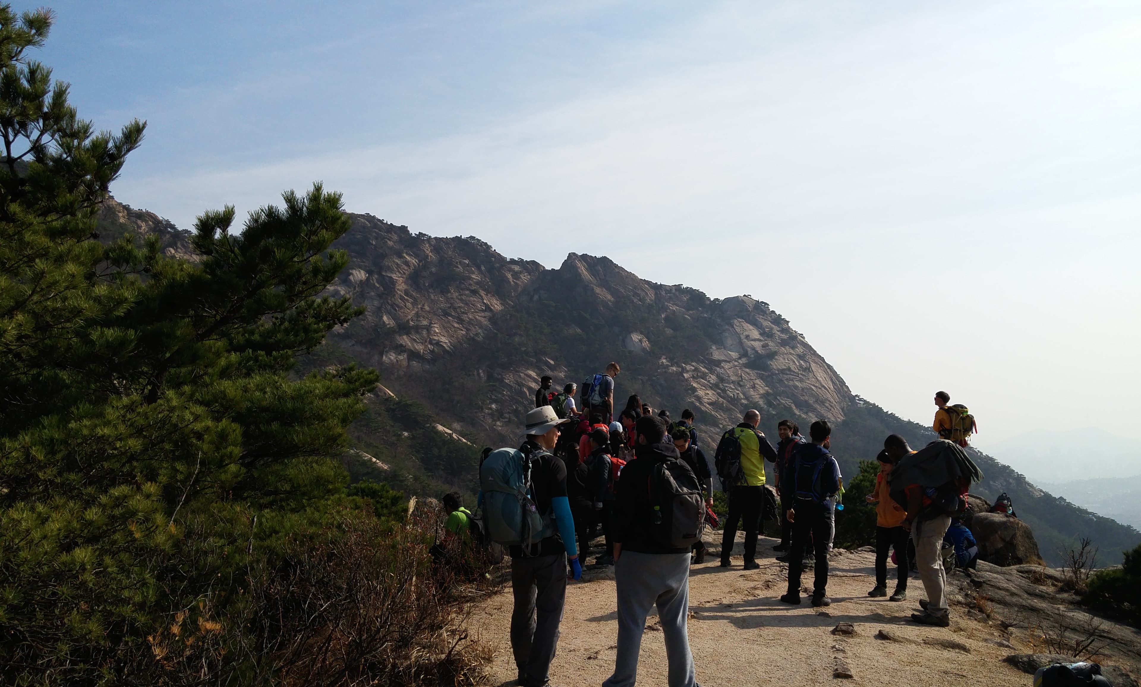 Hiking and Climbing at Bukhansan near Seoul