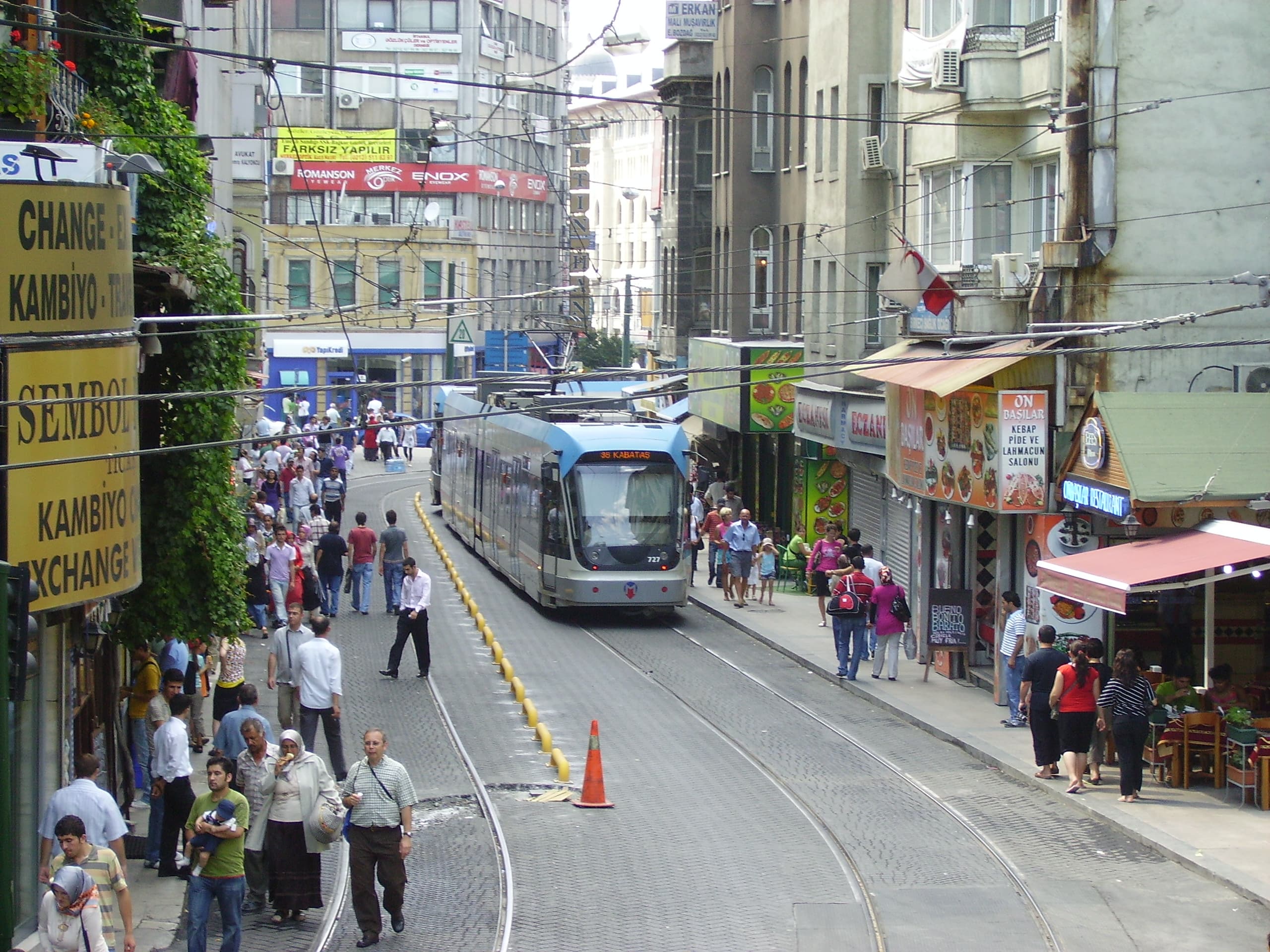 Muy cerca del hotel en Estambul, del 21 al 28 de julio de 2008.