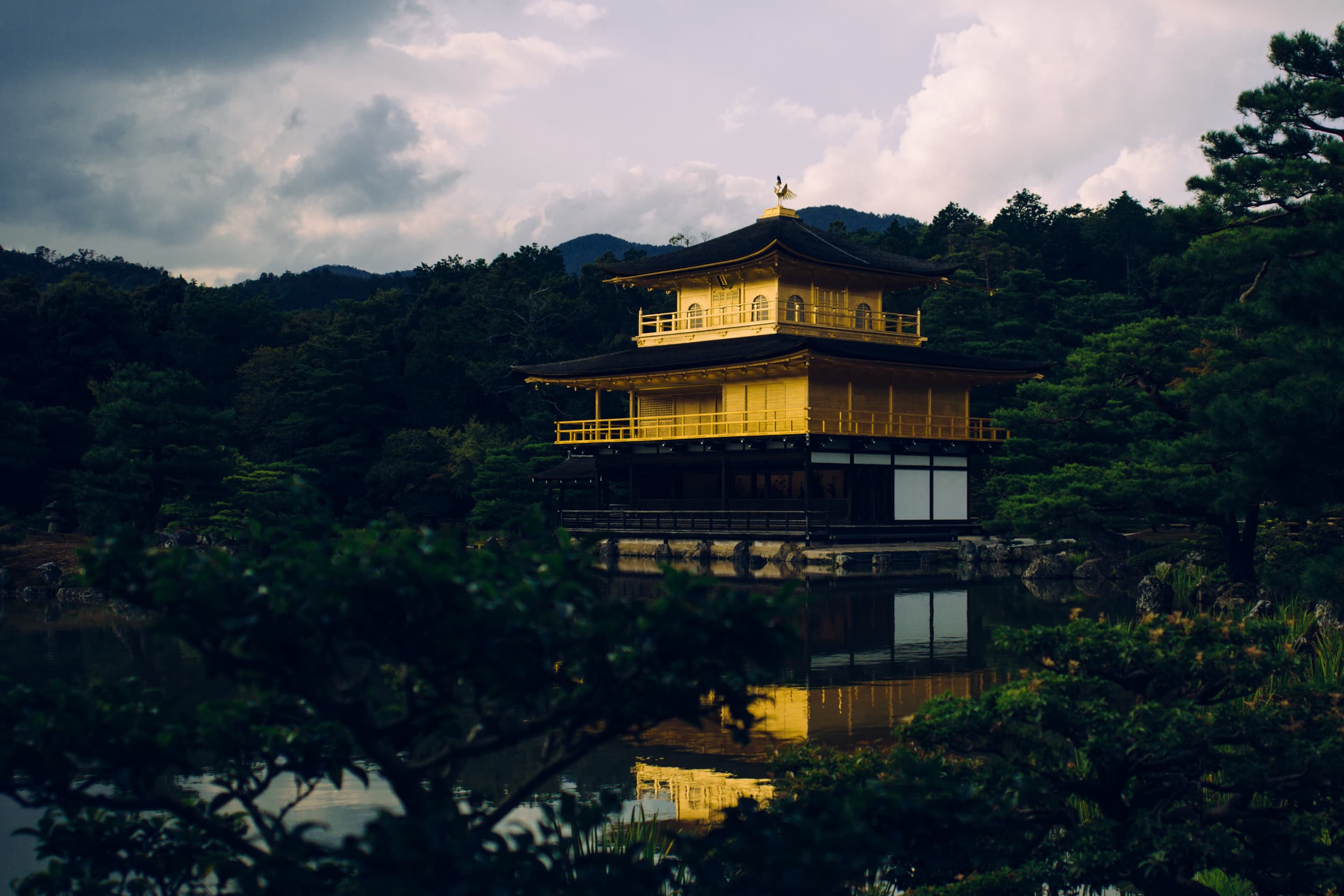 The Golden Pavilion at Kinkaku-ji in Kyoto, Japan