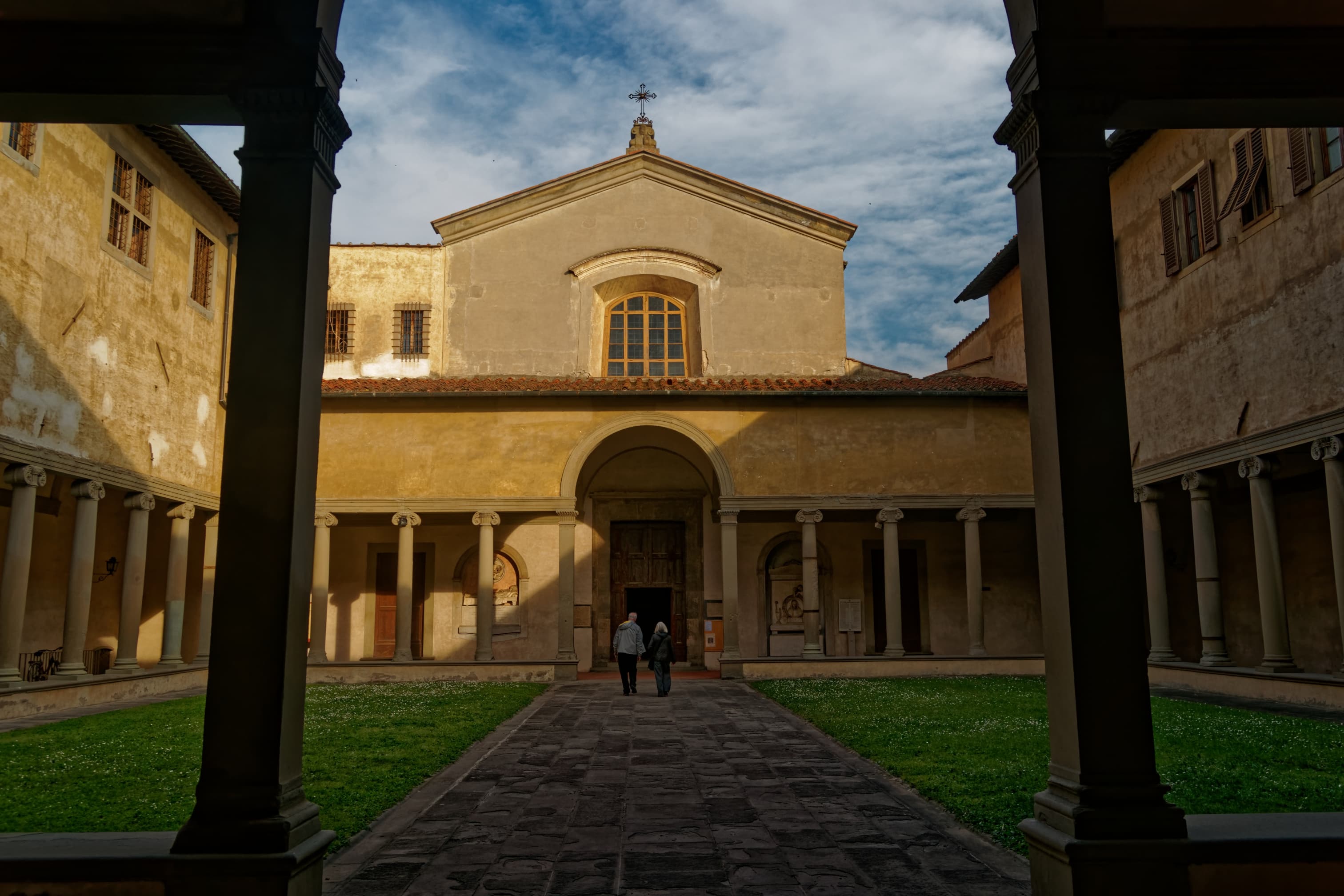Florence - Borgo Pinti - View of the Chiesa di Santa Maria Maddalena dei Pazzi, 1492, by Giuliano de Sangallo.