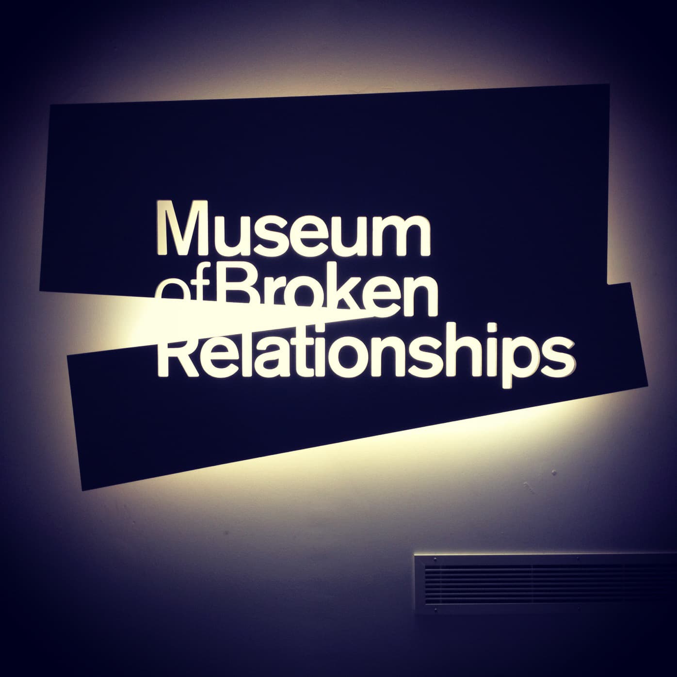 Museum of Broken Relationships, Zagreb, Croatia.