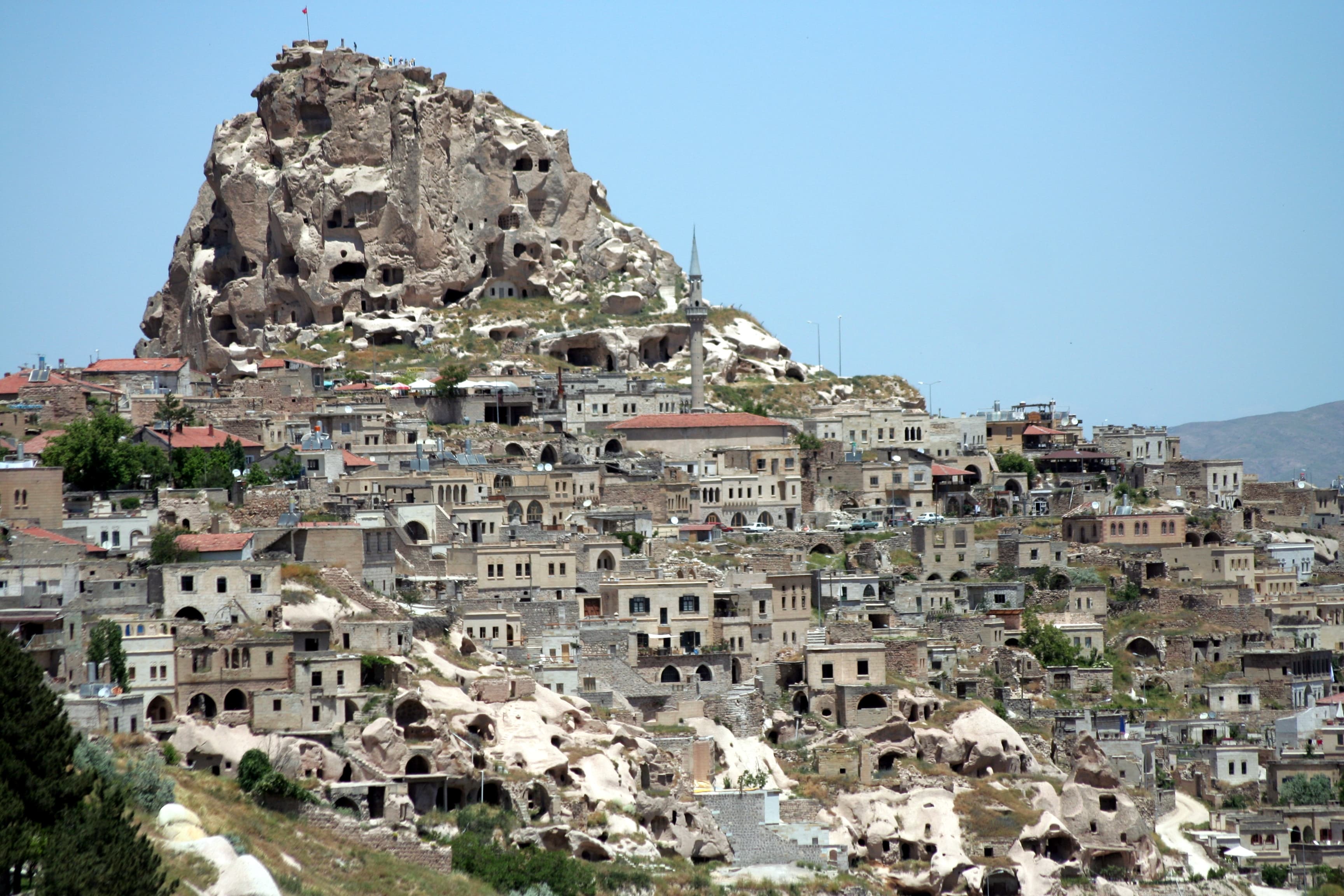 View of Uçhisar, Cappadocia, Turkey.