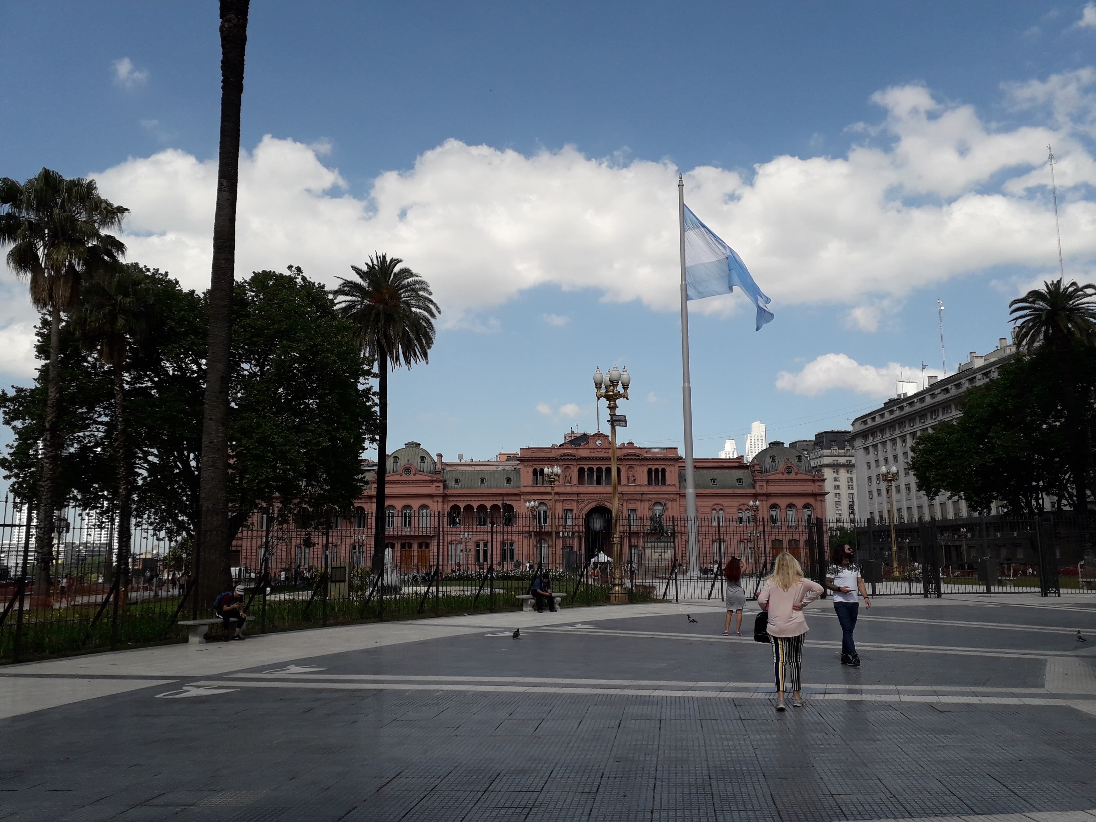 Plaza de Mayo, Buenos Aires, Argentina. In the background, the Casa Rosada can be seen.