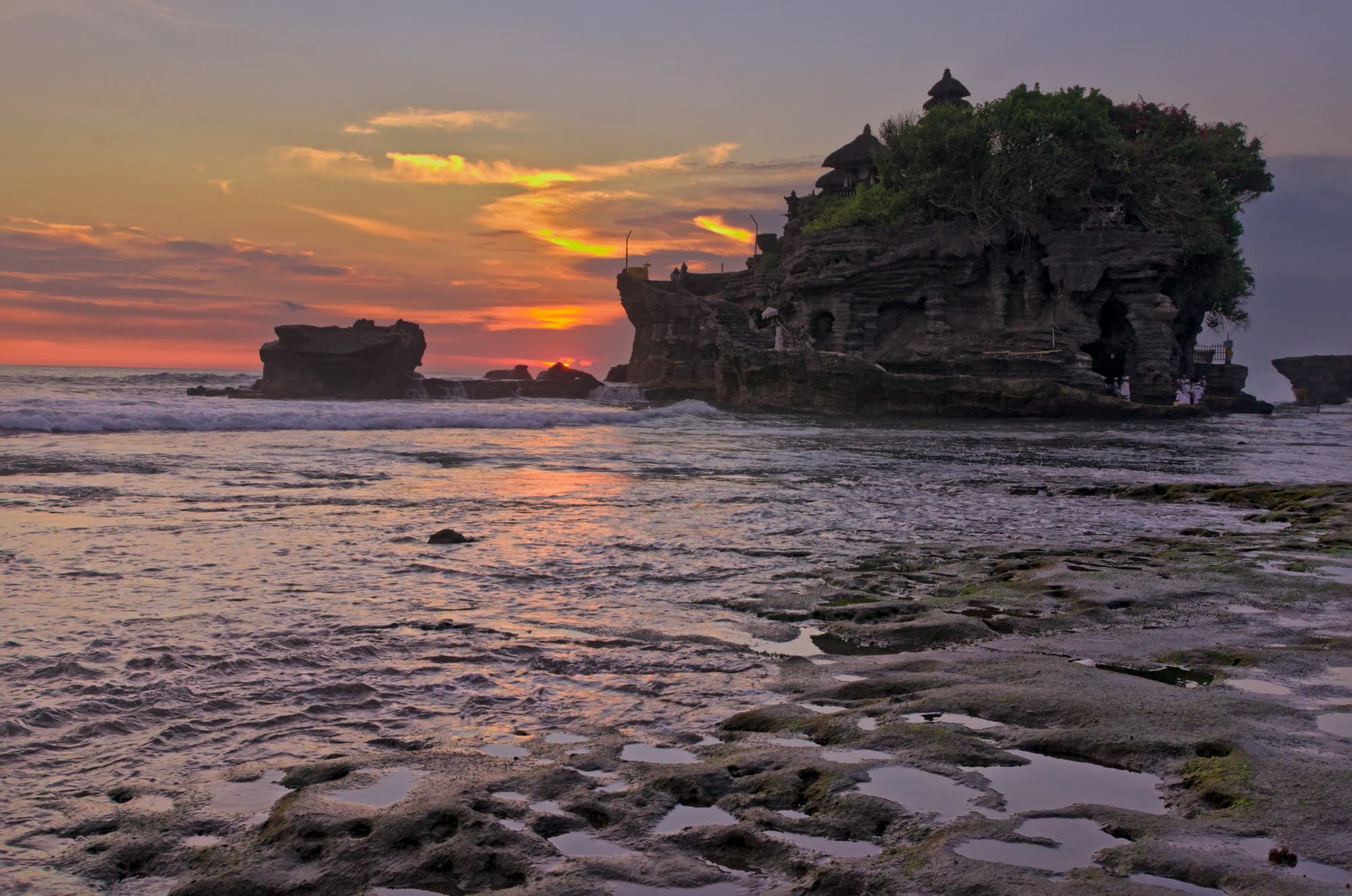 A unique temple in Bali. #sunset #travel #temple #bali #indonesia #asia #tanahlot