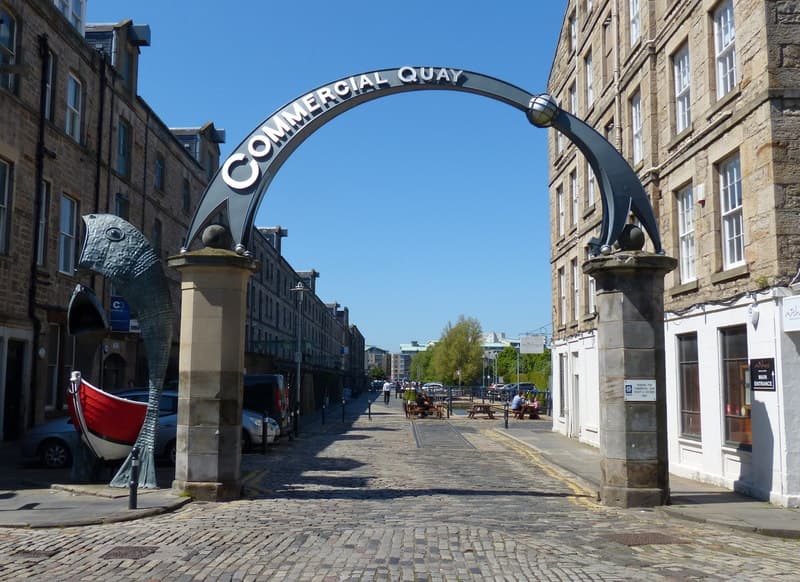 Commercial Quay in Leith.